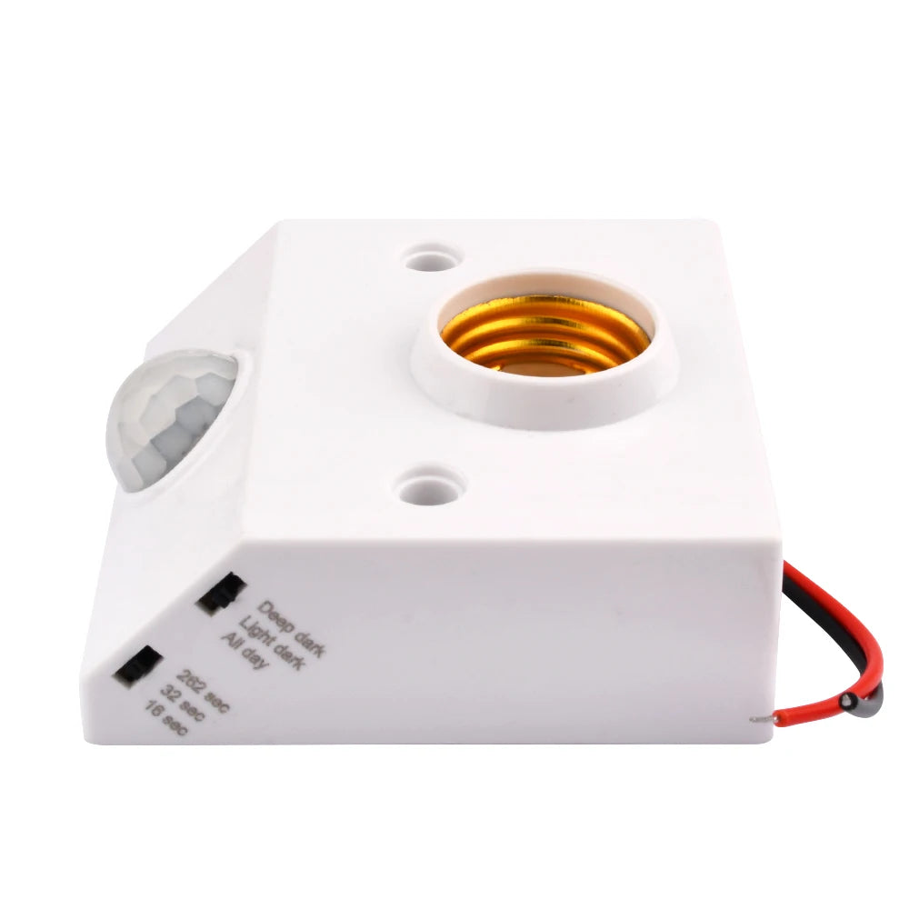 Smart Motion Sensor Light & Bulb Holder – Automatic PIR Sensor Holder E-27 Base