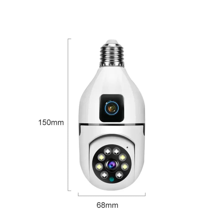 V380 Pro 4MP Dual Lens Dual Screen WiFi Camera - 360° PTZ, Two-Way Audio