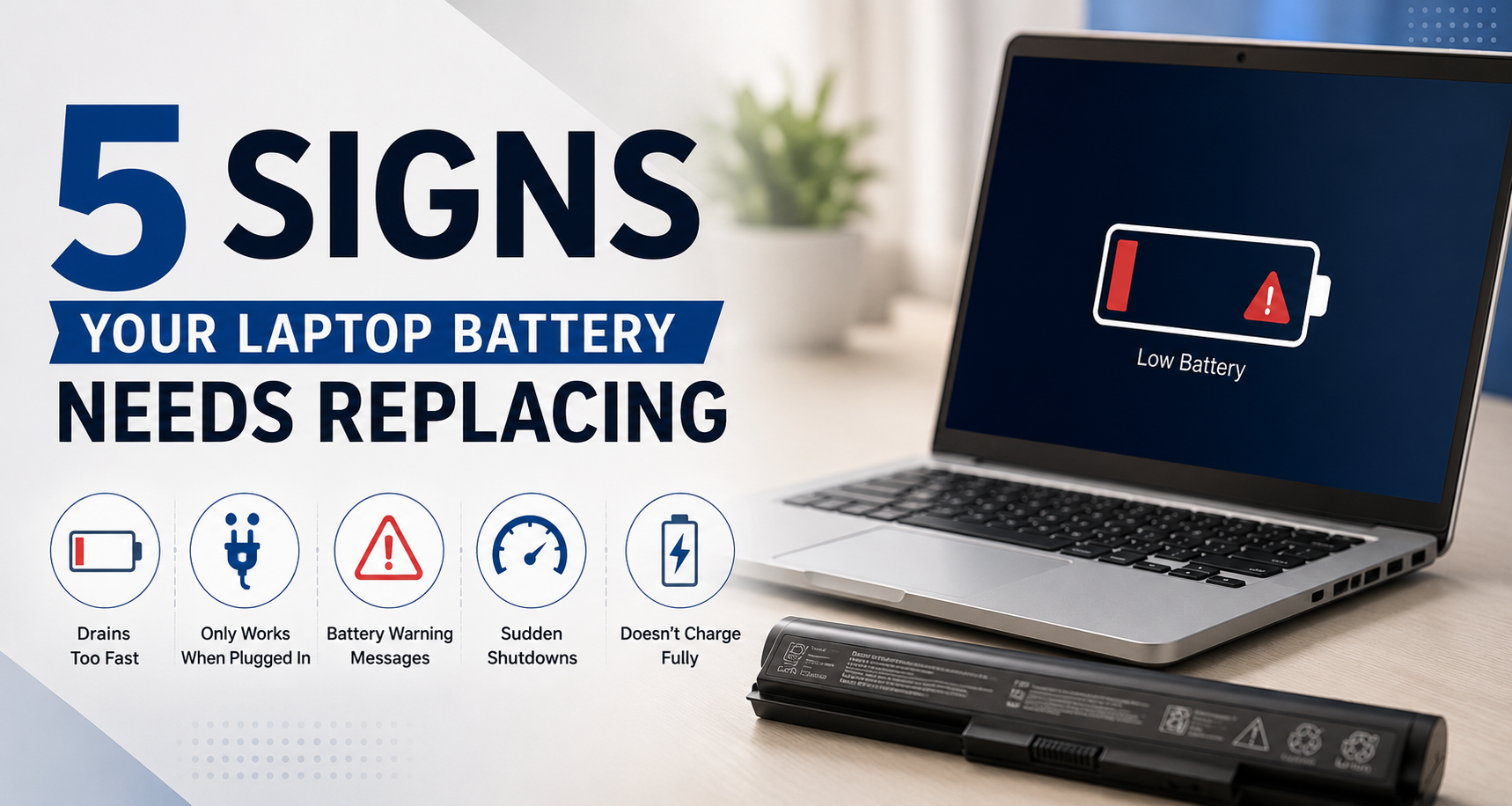 5 Signs Your Laptop Battery Needs Replacing