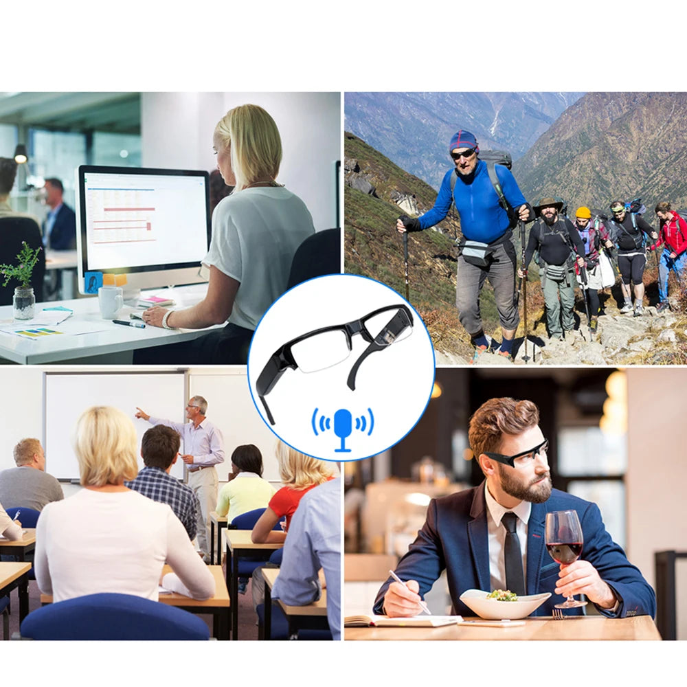 1080P HD Spy Glasses Camera - Covert Video Recording Eyewear