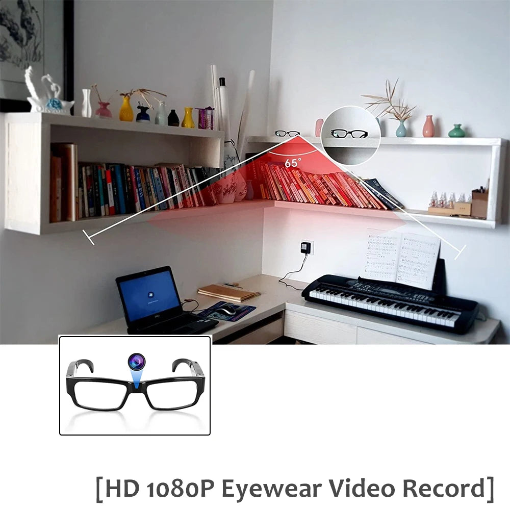 1080P HD Spy Glasses Camera - Covert Video Recording Eyewear