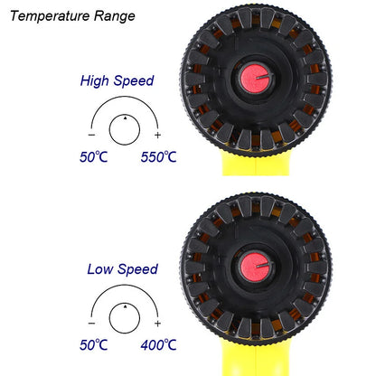 750W 220V Adjustable Plastic Hot Air Welding Gun Kit for PE, PP, PVC Welding