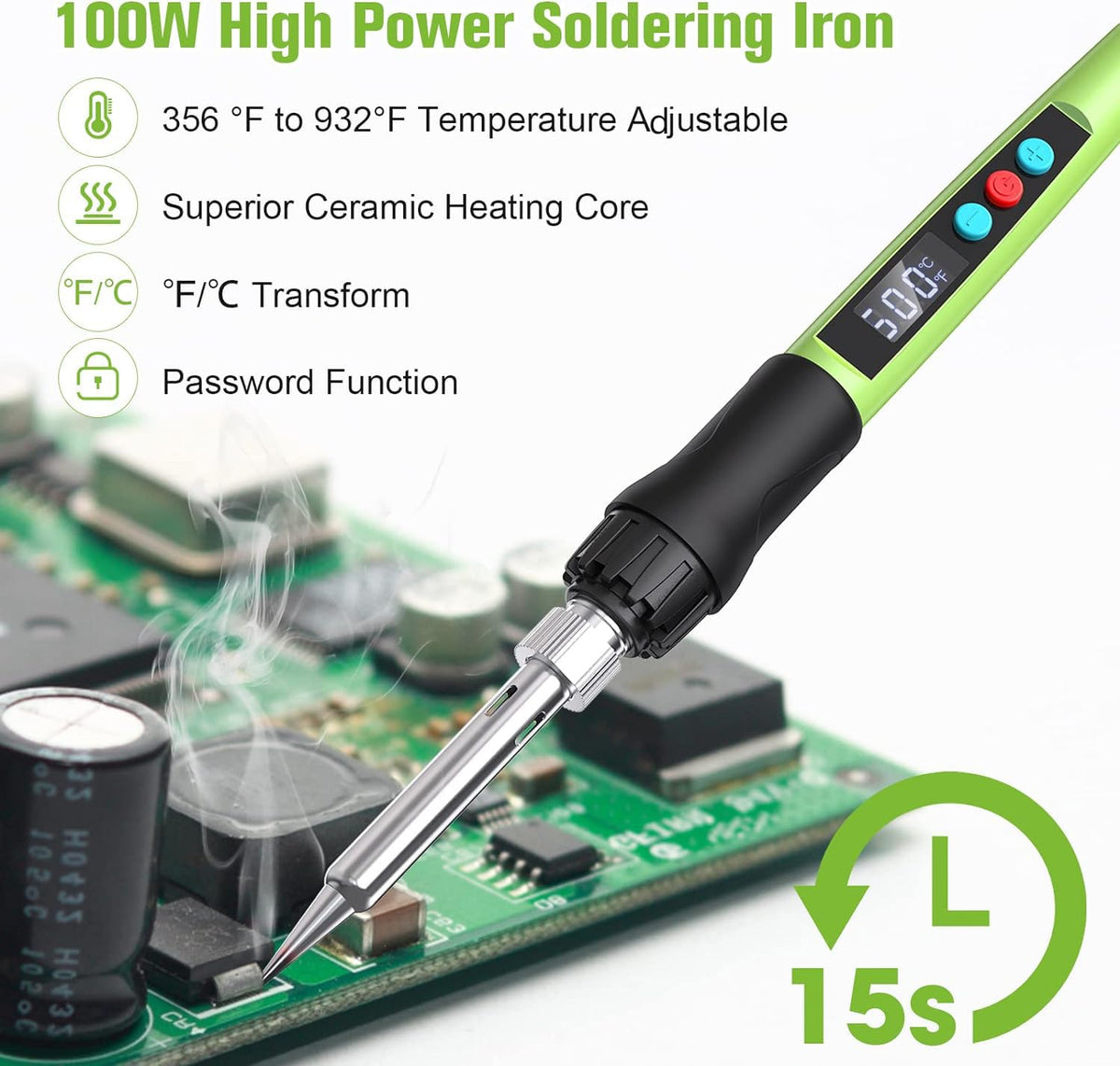 100w soldering iron kit clip and build detail | Smaronics