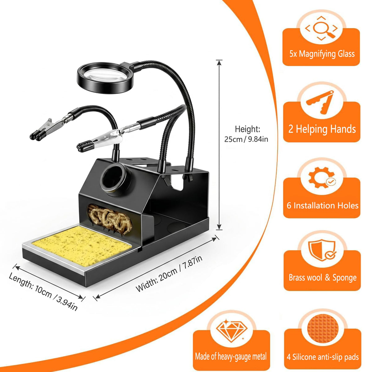 100W Soldering Iron Kit with Heavy-Duty Stand image 3