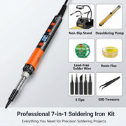 100W Soldering Iron Kit with Heavy-Duty Stand image 5