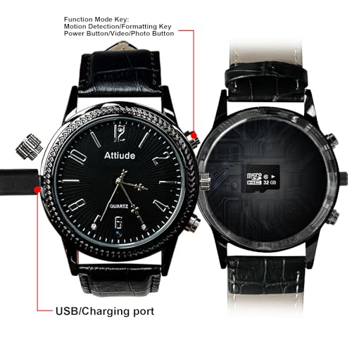1080P HD Camera Watch side profile | Smaronics