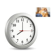 1080P Nanny Cam Hidden Spy Camera Wall Clock front angle | Smaronics