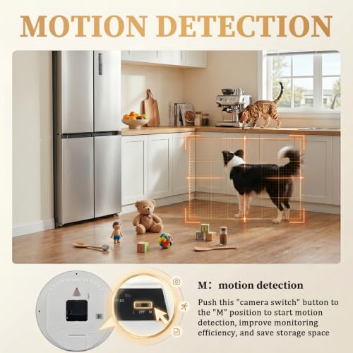 1080P Nanny Cam Hidden Spy Camera Wall Clock rear design | Smaronics
