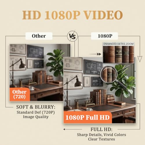 1080P Nanny Cam Hidden Spy Camera Wall Clock side profile | Smaronics