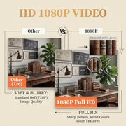 1080P Nanny Cam Hidden Spy Camera Wall Clock side profile | Smaronics