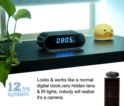 the 1080P Mini Camera Clock