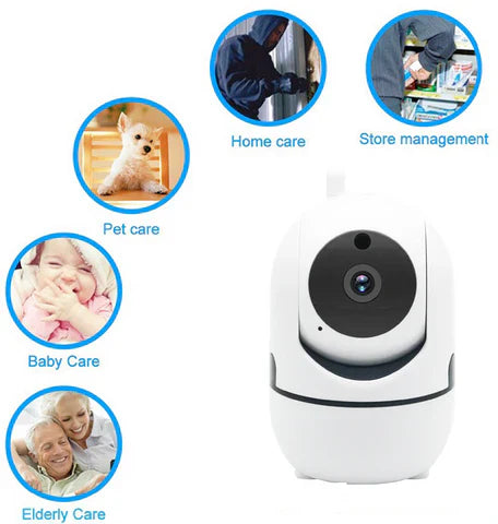 1080P WiFi PTZ Smart Camera - 355° Pan, 110° Tilt, Two-Way Audio