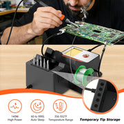 140W Digital Soldering Station Kit rear design | Smaronics