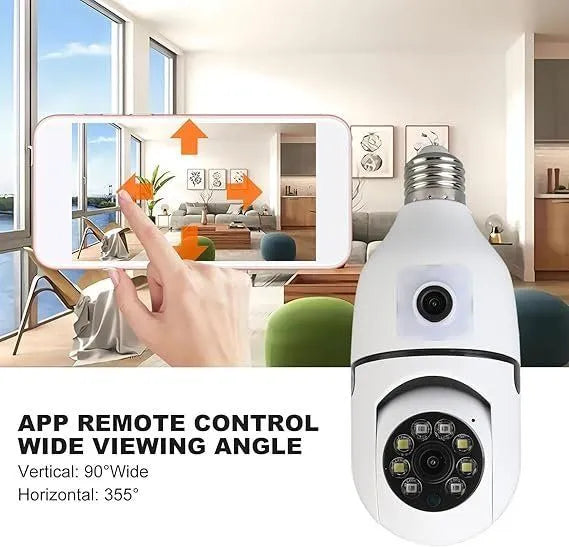 Dual lens WIFI Bulb Fisheye Camera 4MP