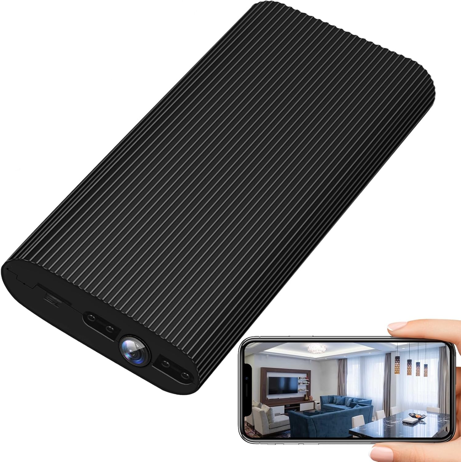 HKFUG H6 Power Bank WiFi IP Camera, Dual Band 1080P