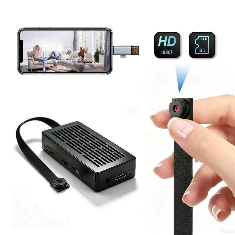 Split Cable Mini Camcorder with 90 Degree Wide Angle Lens