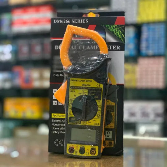 UniNIC DM6266 Digital Clamp Meter - AC/DC Voltage Current, Frequency, Temperature
