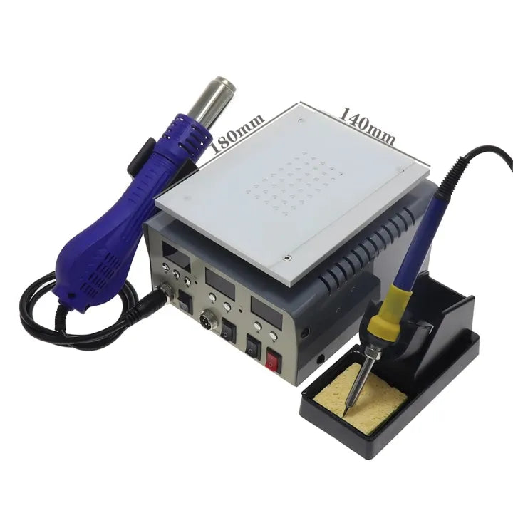 Kada 9803D+ 3-in-1 SMD Rework Station with Preheating Plate