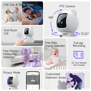 2.5K Indoor Security Camera 4pack image 9