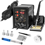 2 in 1 micro soldering station front angle product view | Smaronics