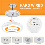 2 pack 20w motion sensor ceiling lights package contents view | Smaron