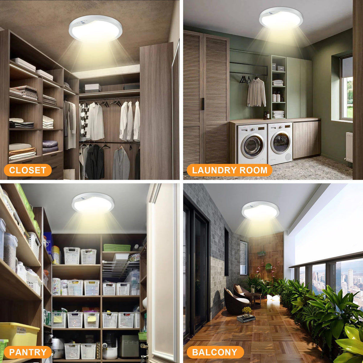 2-Pack 20W Motion Sensor Ceiling Lights real usage | Smaronics