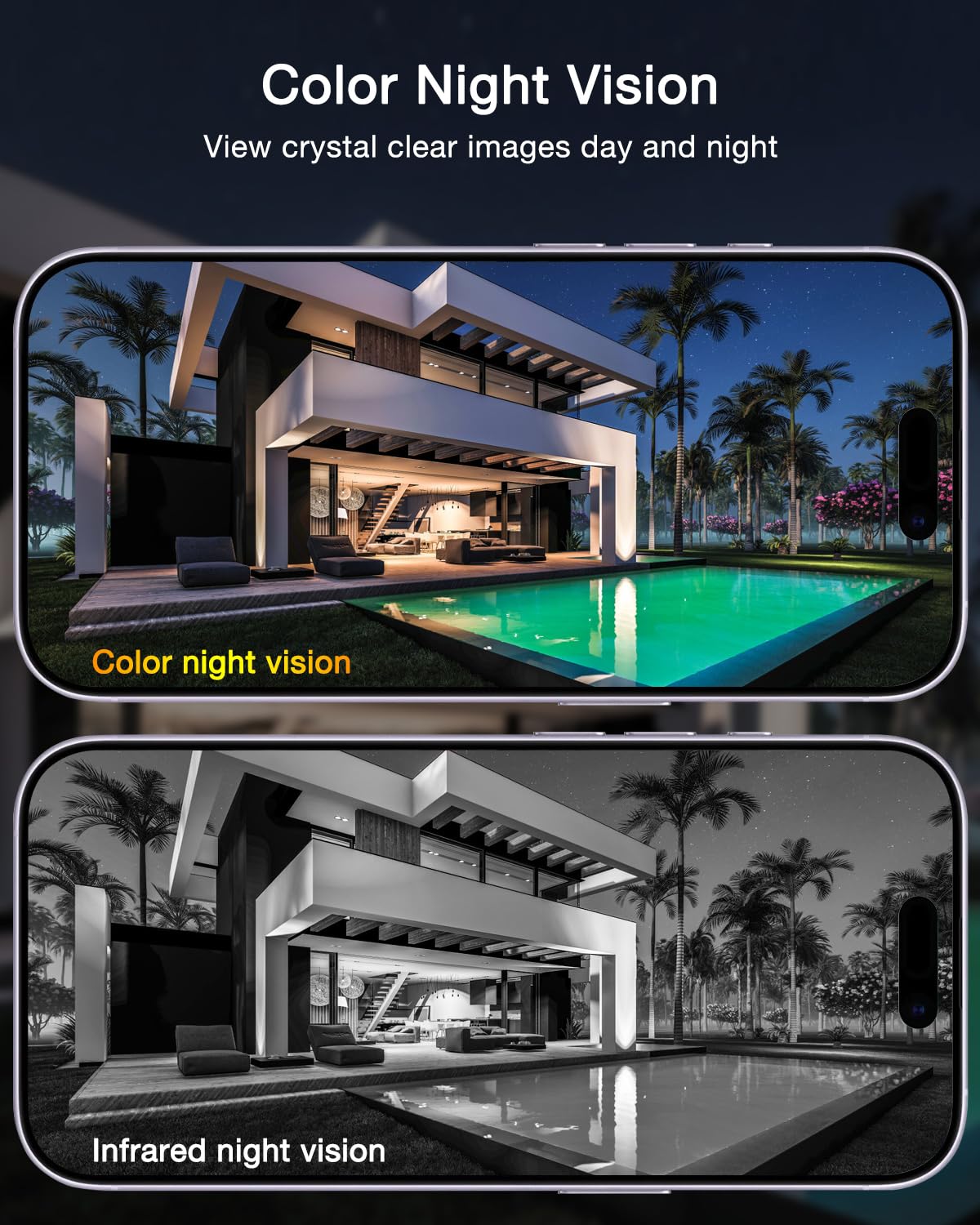 2 Pack 3MP Dual Lens Solar Security Cameras image 7