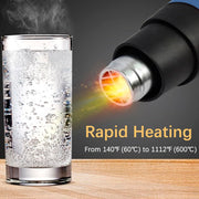 2000W Heat Gun for Vinyl Wrap package contents view | Smaronics