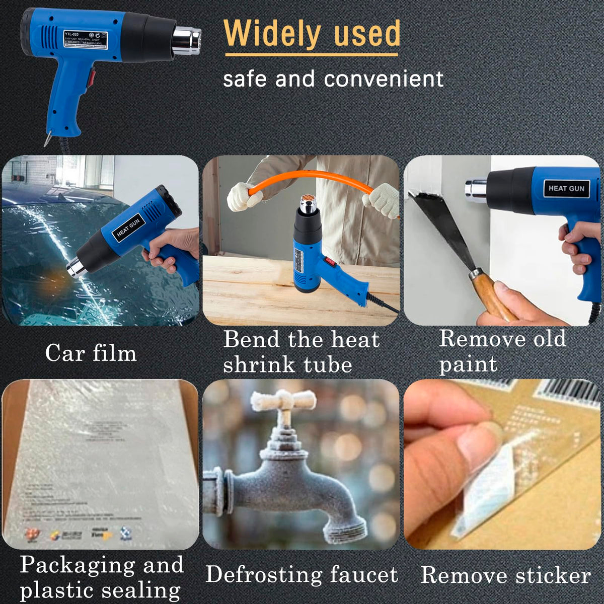 2000W Heat Gun for Vinyl Wrap rear design | Smaronics