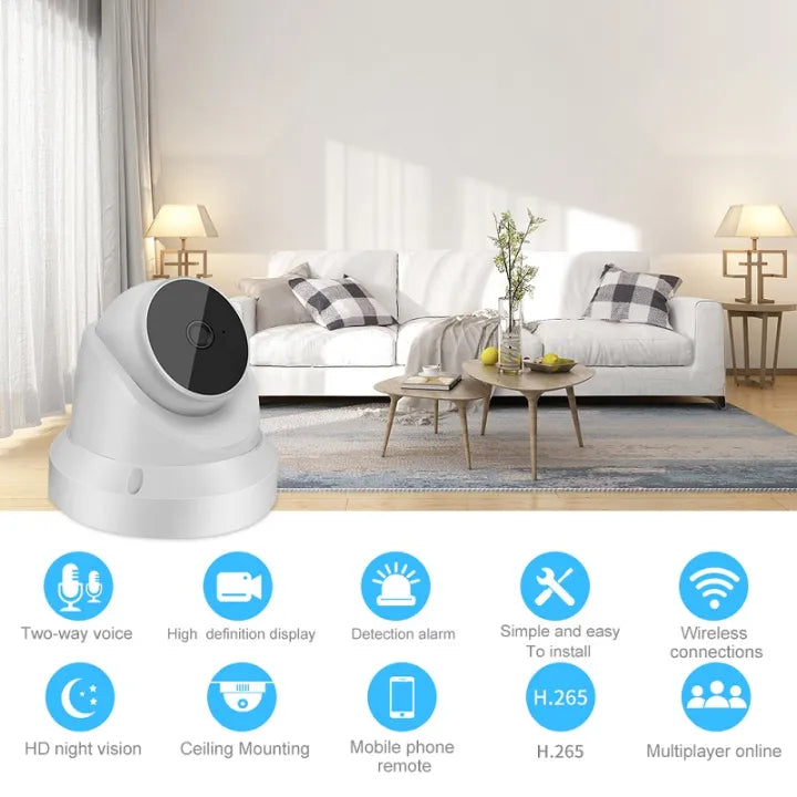 V380 Pro HD WiFi Security Camera - Two-Way Audio, Night Vision