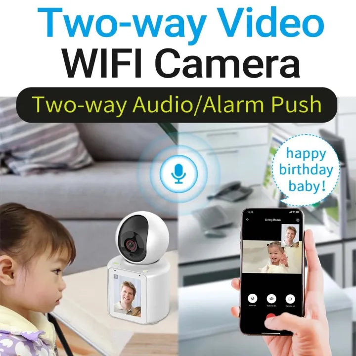1080P WiFi Smart Camera with Two-Way Audio & Auto Tracking