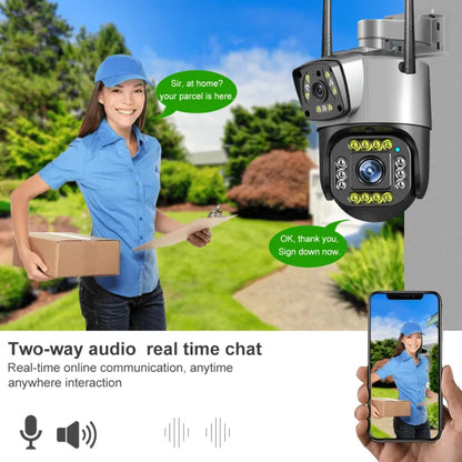 V380 PRO 4MP Dual Lens Outdoor Security Camera - 4G/WiFi, Two-Way Talk, IP66 - Pakistan