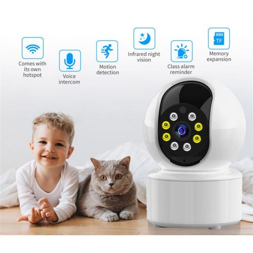 V380 3MP WiFi Smart IP Camera - Two-Way Audio, Night Vision, Motion Detection