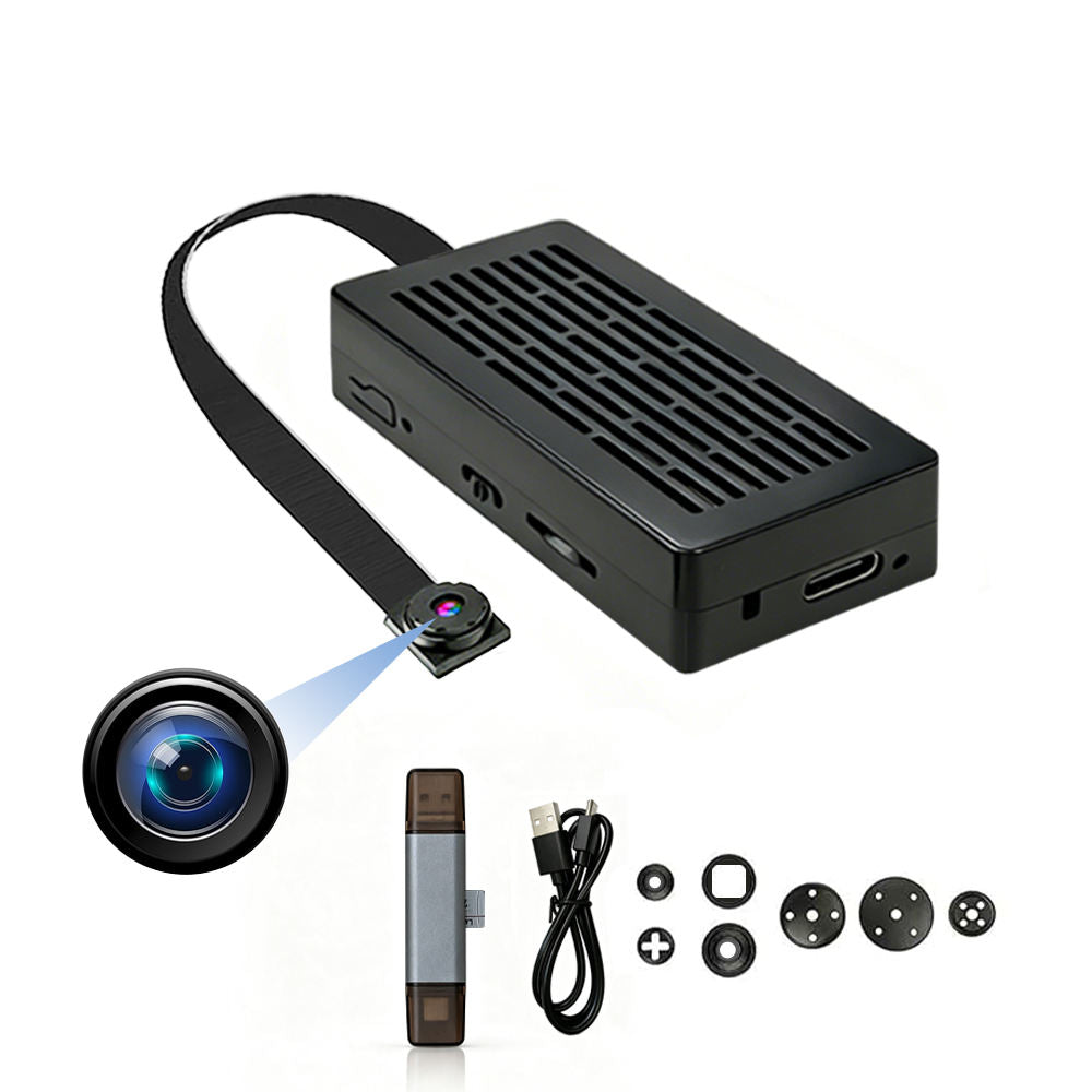 Split Cable Mini Camcorder with 90 Degree Wide Angle Lens