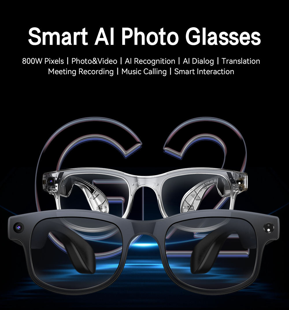 G2 Smart AI Photo Glasses with IP67 Waterproof and 32GB