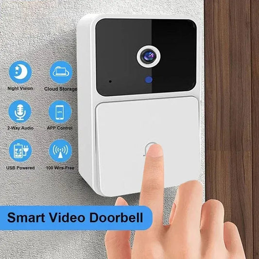 Smart Wireless Video Doorbell Camera 1080p with 10+ Functions