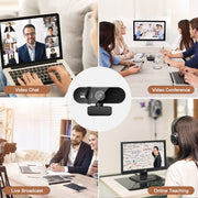 1080P USB Webcam with Autofocus, Microphone and Privacy Cover