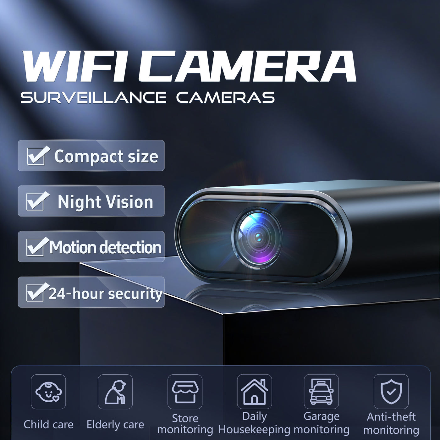 Ikevision IK-R30 Mini WiFi Camera with 8m Night Vision