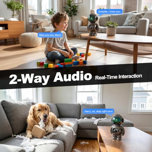 2K Clock Indoor Camera with 2-Way Audio & AI Motion Detection image 4