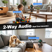 2K Clock Indoor Camera with 2-Way Audio & AI Motion Detection image 4
