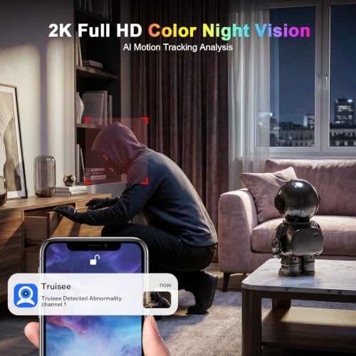 2K Clock Indoor Camera with 2-Way Audio & AI Motion Detection image 5