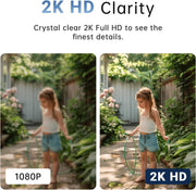 2k light bulb camera outdoor package contents view | Smaronics