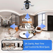 2k light bulb camera outdoor side profile product view | Smaronics
