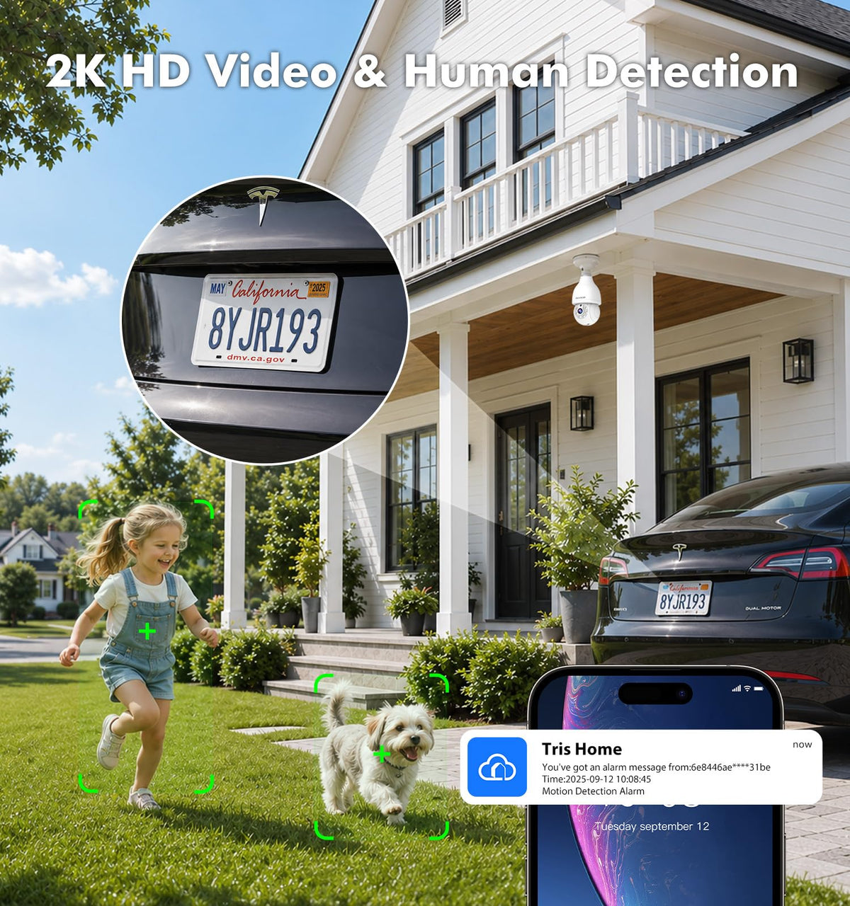 2K Light Bulb Security Camera image 6
