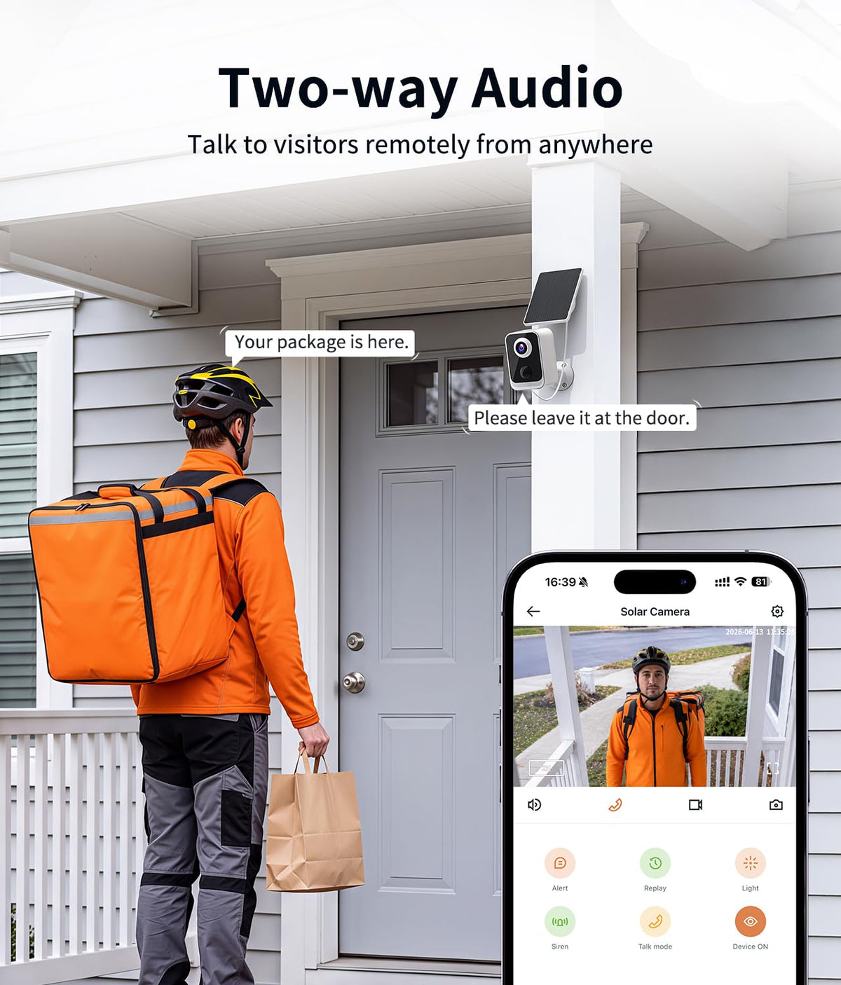 2K Security Camera Outdoor WiFi feature close up view | Smaronics