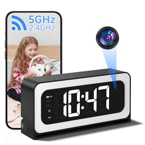2K Smart Clock Camera with Night Vision front angle | Smaronics