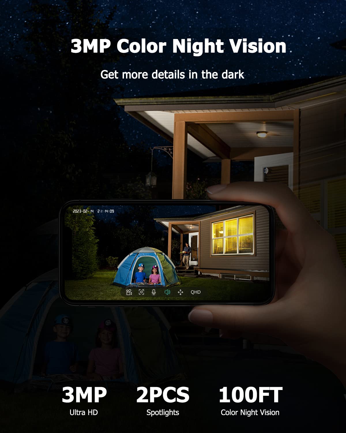 2K Solar Security Camera Outdoor image 8
