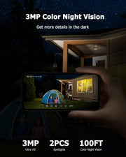 2K Solar Security Camera Outdoor image 8