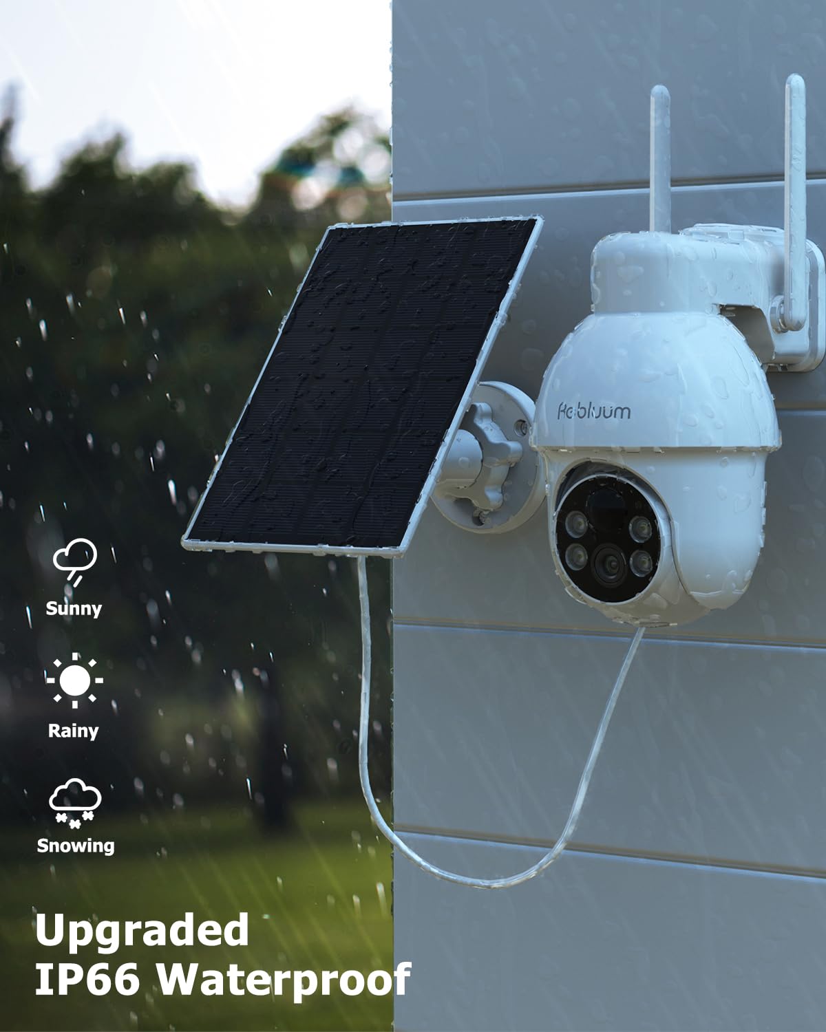 2K Solar Security Camera Outdoor feature close up view | Smaronics