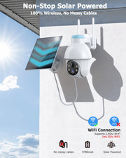 2K Solar Security Camera Outdoor side profile | Smaronics